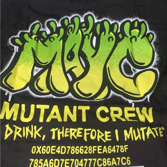 Mutant Ape Yacht Club - MAYC "Graffiti Tee" Anchor Tee - size Medium *RARE* - Picture 7 of 12